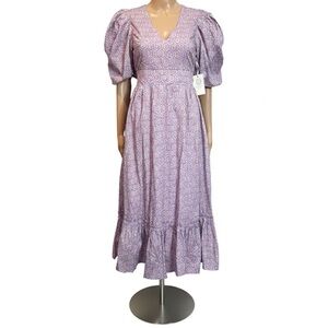 Tuckernuck Hyacinth House Icon Floral Lilac & Blush Lindley Dress